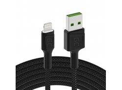 Καλώδιο Lightning 1,2m LED Green Cell Ray, mε γρήγορη φόρτιση, για Apple iPhone