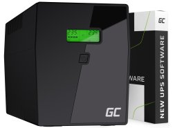 Green Cell UPS 1500VA 900W Αδιάλειπτο Τροφοδοτικό με οθόνη LCD + Νέα εφαρμογή
