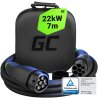 Green Cell Snap τύπου 2 Καλώδιο φόρτισης EV 22kW 7m για Tesla Model 3 S X Y, VW ID.3, ID.4, Kia EV6, Audi E-Tron, Fiat 500e